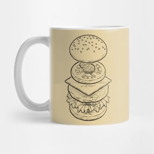 CHZBRGR (Black) Mug